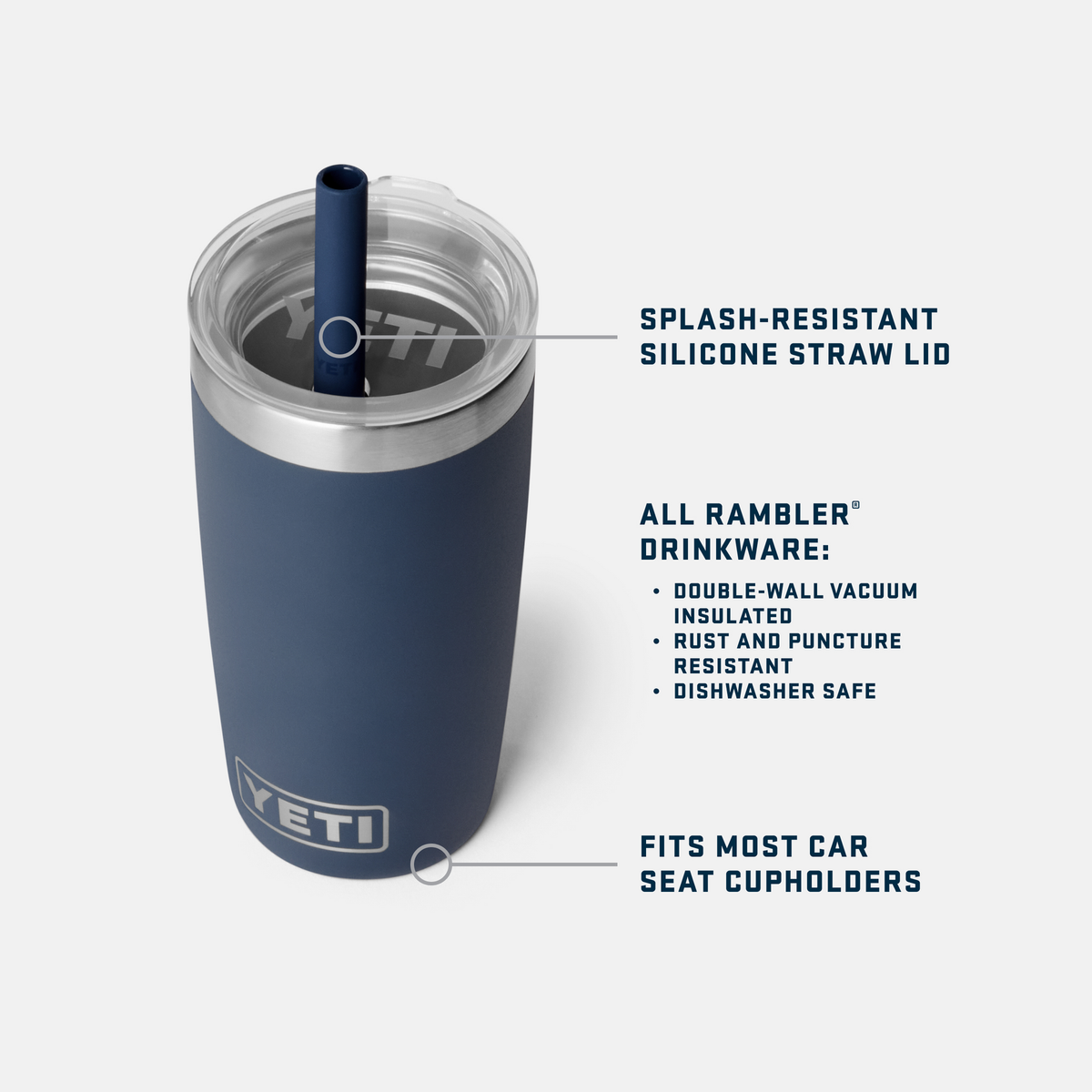 Rambler® Jr. 10 oz Tumbler  WITH SILICONE STRAW LID