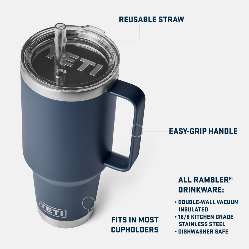 Rambler® 42 oz Straw Mug  WITH STRAW LID