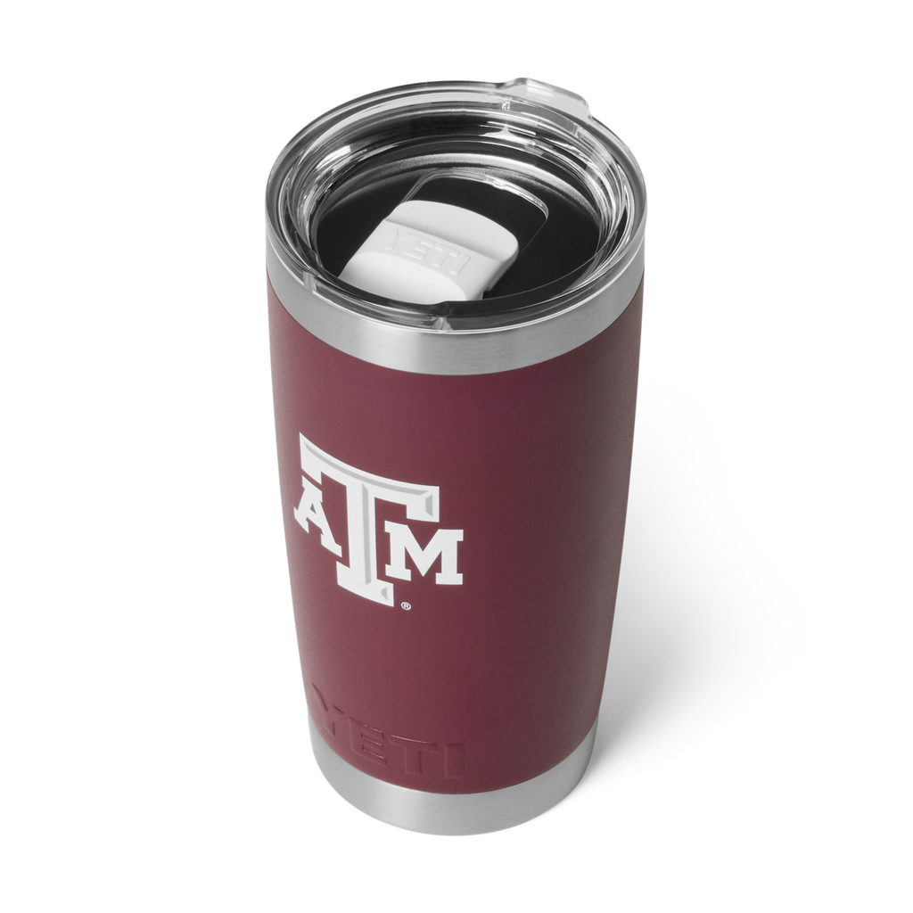 YETI x Collegiate Fandom Collection Aggies™ Rambler® 20 oz Tumbler  AND COLOR-BLOCKED MAGSLIDER™ LID